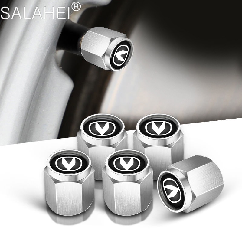 5Pcs Car tire Valve Core Caps Dustproof Alloy Valve Stem Cap Car ...