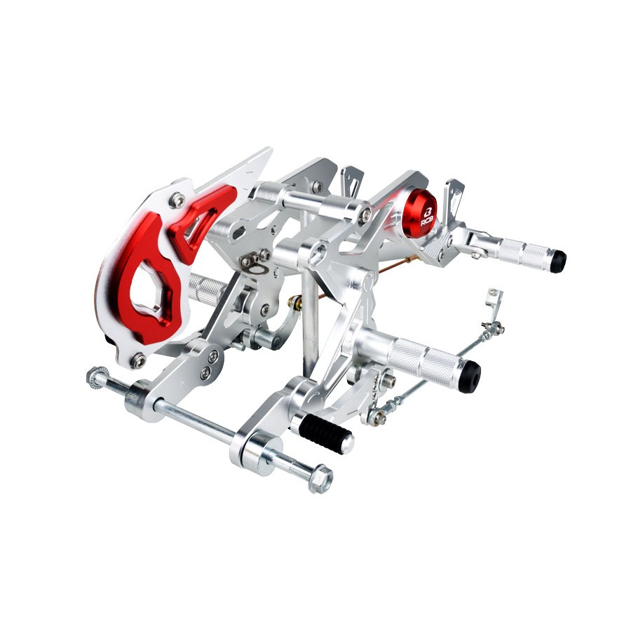 LC135 4S/5S S1 RCB RACING FOOTREST SET (SILVER / BLUE /GOLD/BLACK