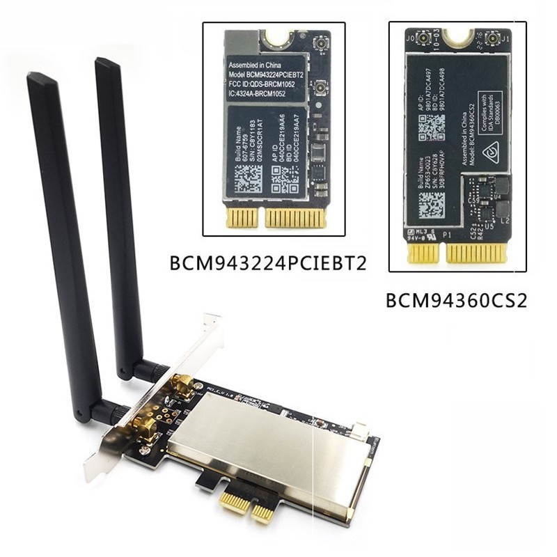 WIFI card conversion Adapter BCM94360CS2/CS2/CS/2CS/CD/CDP (Hackintosh ...