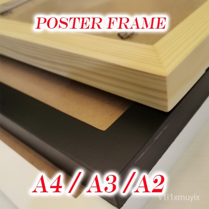 A4 , A3, A2 WOODEN POSTER FRAME, FRAME GAMBAR, PHOTO FRAME, BINGKAI