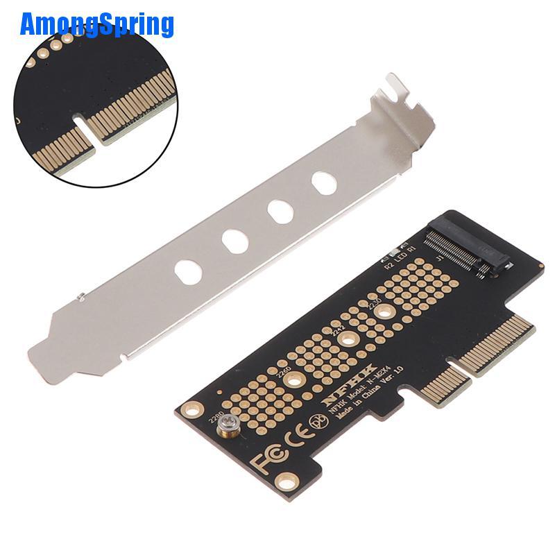 [AmongSpring] M.2 Nvme Ssd Ngff To Pcie 3.0 X4 Adapter M Key Interface ...