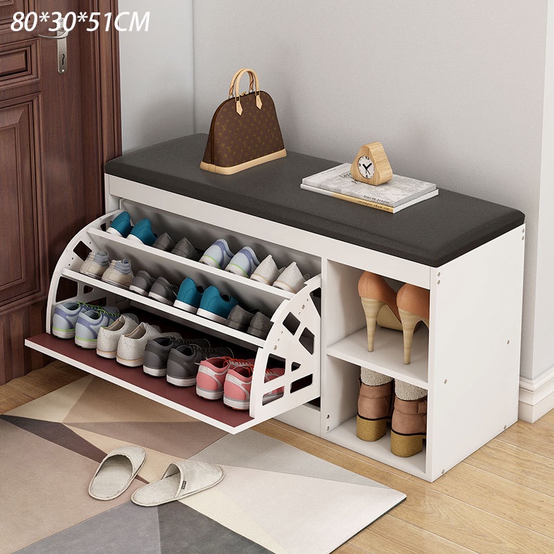 Everyday Home Shoe Cabinet Wooden Shoe Table Shoe Box Locker Dump Shoe ...