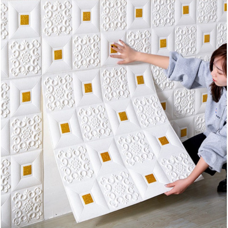 Ceiling wallpaper Adhesive Wall Decor Foam Waterproof Kitchen Wall ...