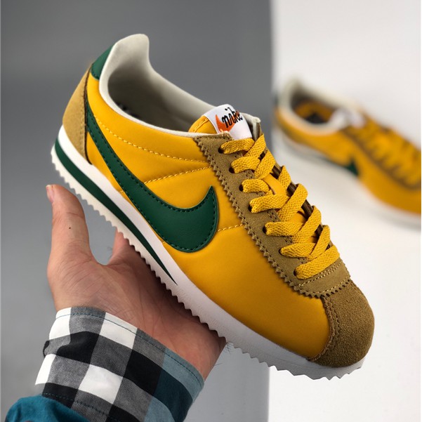 Nike cortez clearance yellow and green