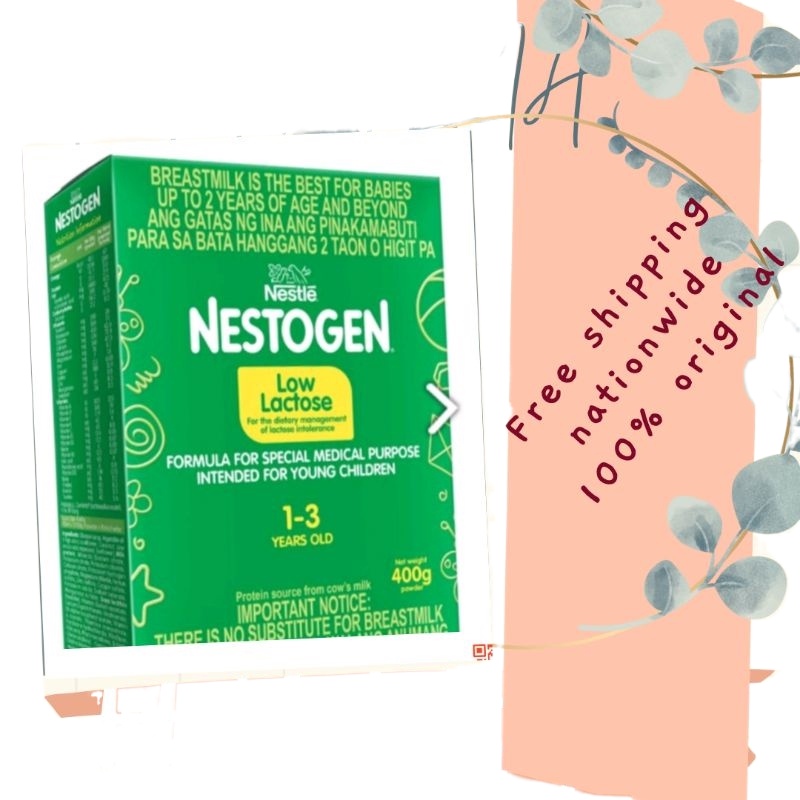 NESTOGEN LOW LACTOSE NEW PACKAGING 012/13 years old 340G FORMULA FOR