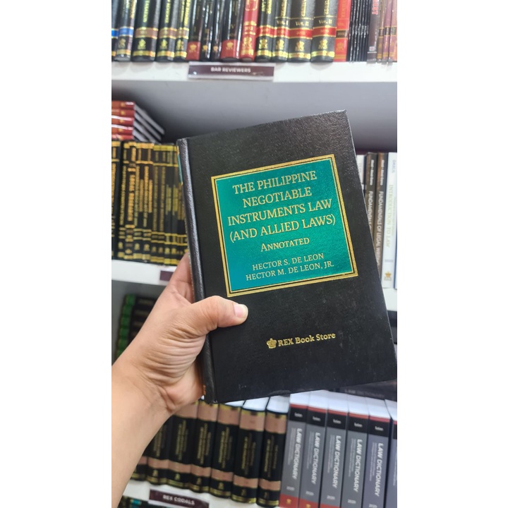 The Philippine Negotiable Instruments Law (And Allied Laws) - Hector De ...