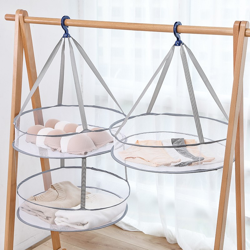 Clothes Drying Rack Net Collapsible Mesh Basket Dryer Net White Mesh ...