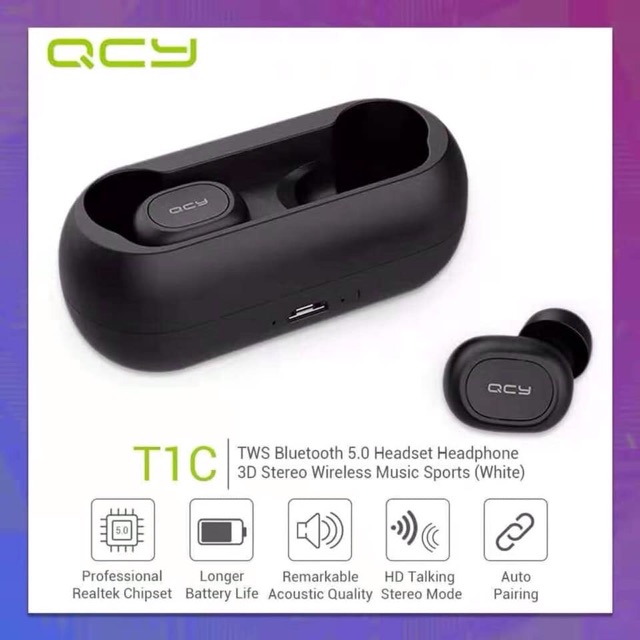 QCY T1 TWS BT EARPHONES Shopee Philippines