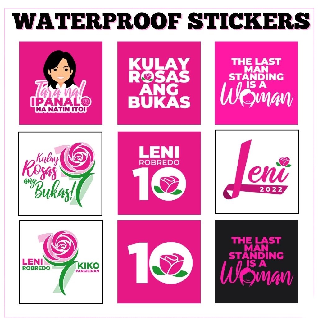 Leni Robredo Kiko Pangilinan 2022 Waterproof Vinyl Stickers - Laban ...