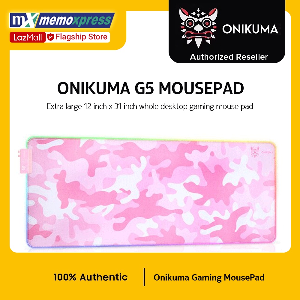 ONIKUMA G5 PINK GAMING MOUSEPAD WITH RGB LIGHT Memoxpress Flagship