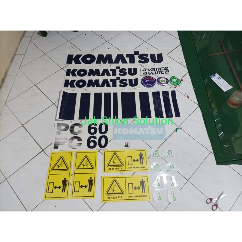 Komatsu PC 60-7 Excavator Sticker Heavy Equipment Sticker | Shopee ...
