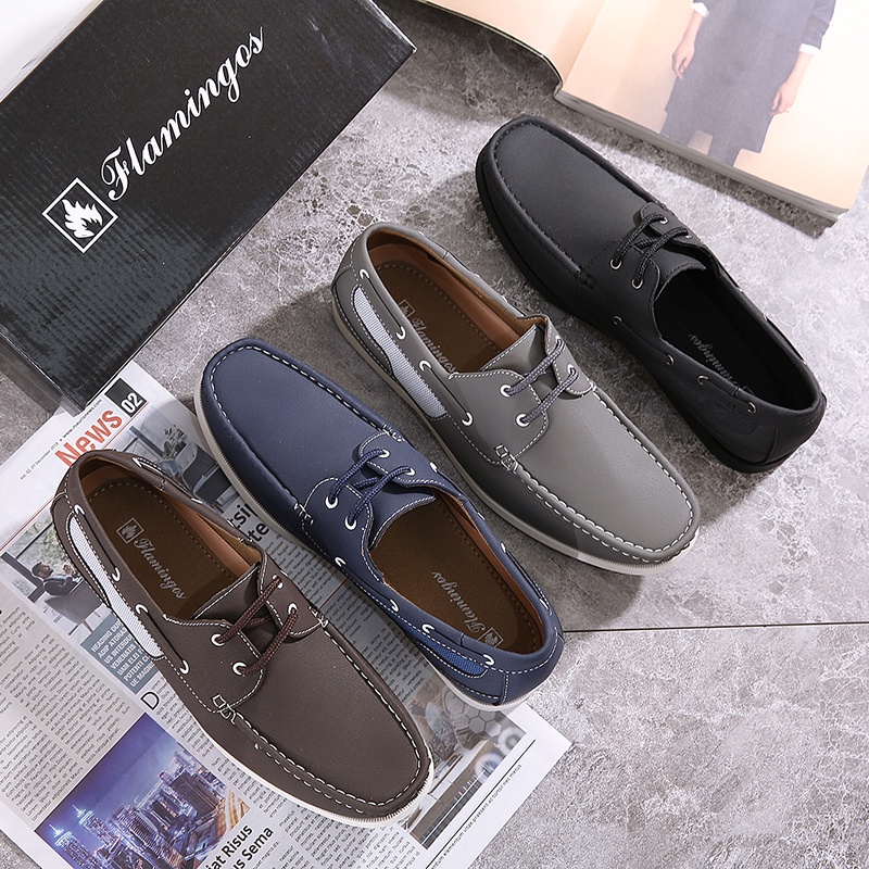 【AhSin】Men's casual slip on fashion Doudou shoes W555 | Shopee Philippines