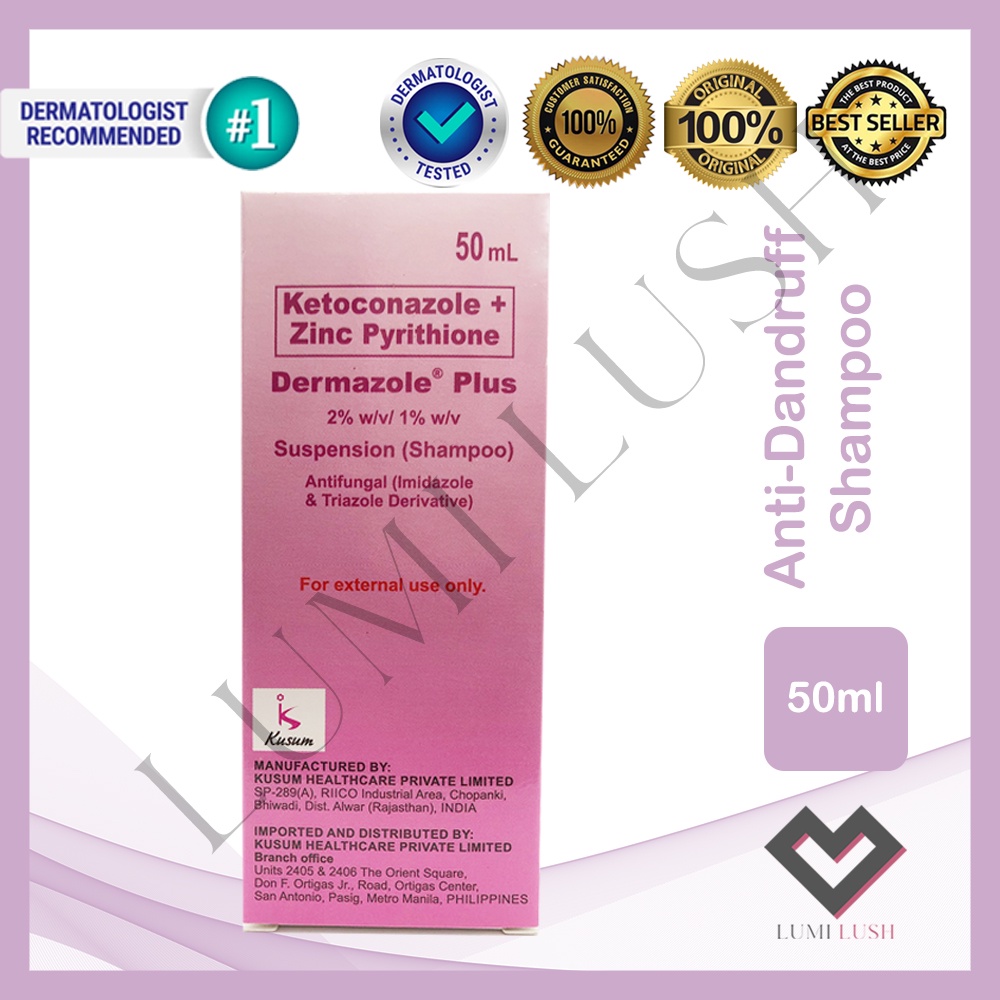 Dermazole Plus Suspension Antifungal Shampoo 50ml / 100ml / LUMI LUSH