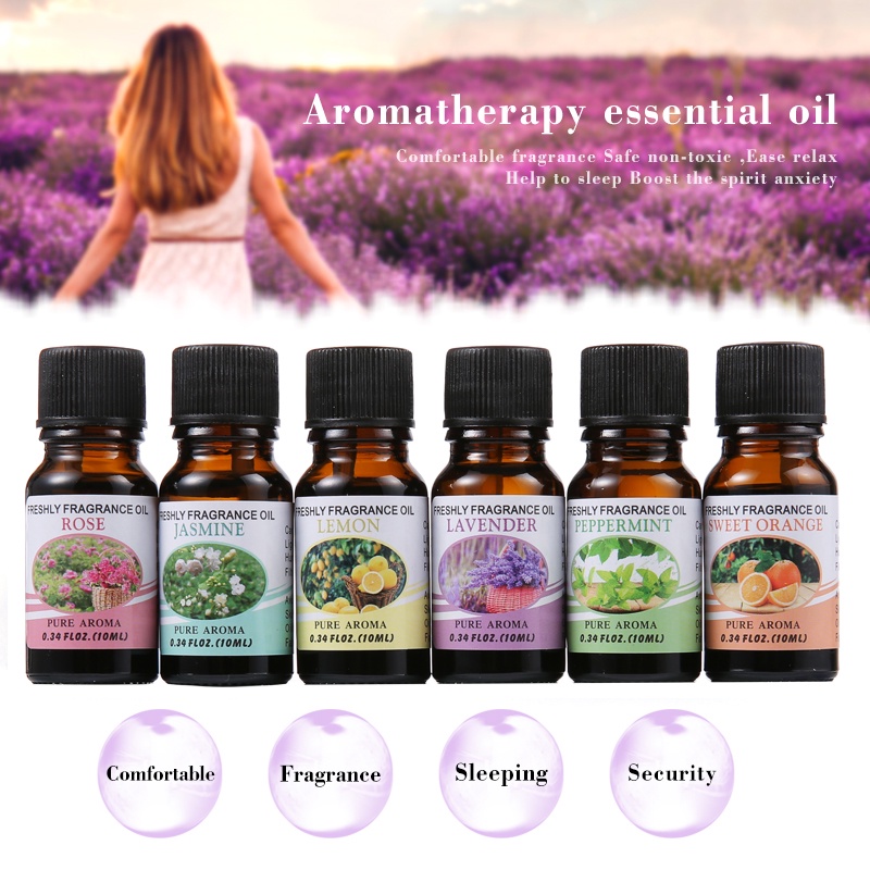 Pure Aroma Essential Oils For Diffuser Humidifier Stress Relief