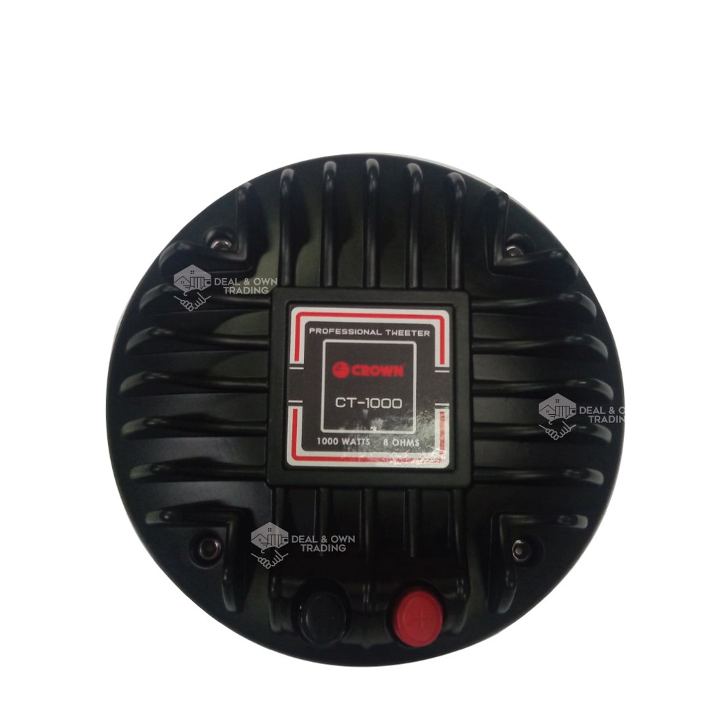Crown CT-1000 Tweeter 1000 Watts Bolt On Compression Driver Unit ...