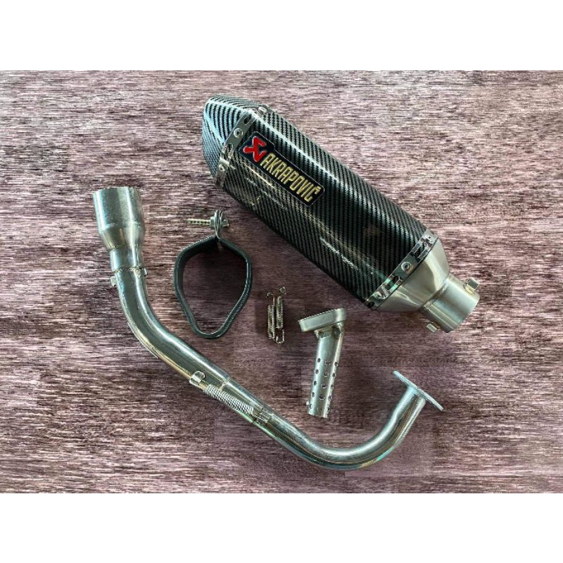 Full System Exhaust Akrapovic Pipe for HONDA AIRBLADE 150 | Shopee ...