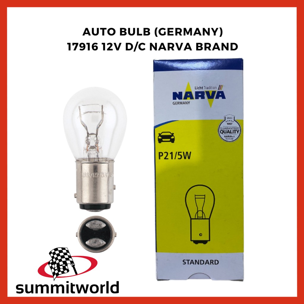 Narva Bulb Double Contact 1034 12v (BIG) by 10s 17916 - P21/5W 12v 21 ...