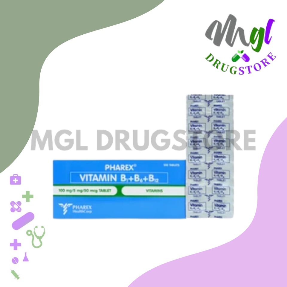 PHAREX VITAMIN B COMPLEX TAB Shopee Philippines