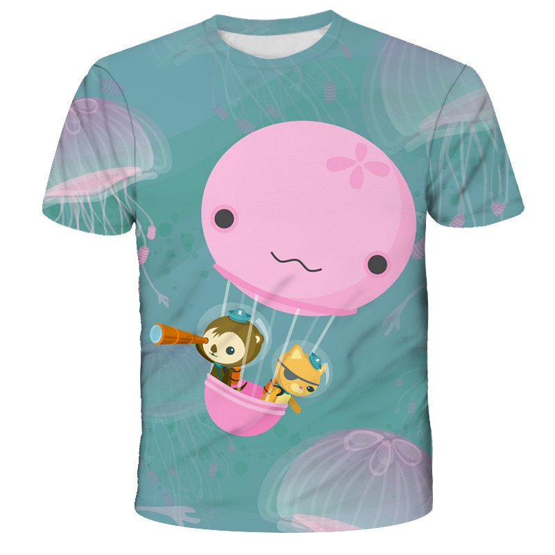 ( In Stock) Octonauts T Shirt for kids 3D Print Boys and Girls Teens T ...
