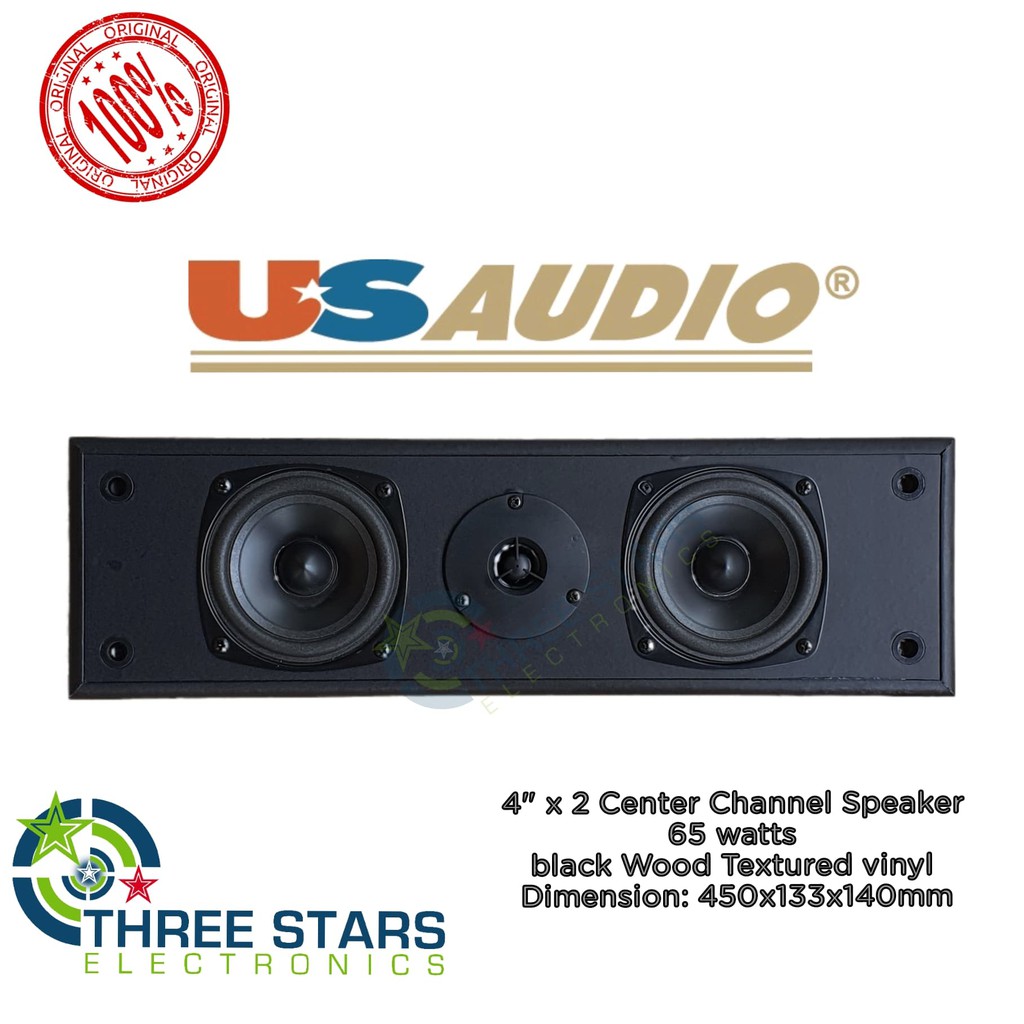 2 center best sale channel speakers