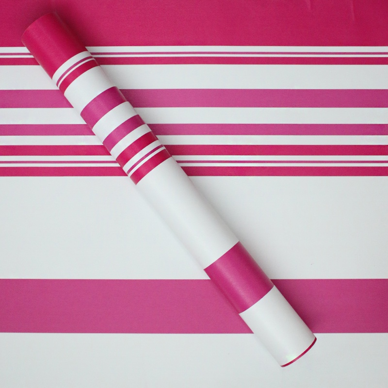Pink stripes Design self adhessive wallsticker for wall decoration ...
