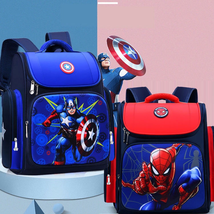 Primary school schoolbag Spiderman schoolbag Ultraman cartoon schoolbag ...