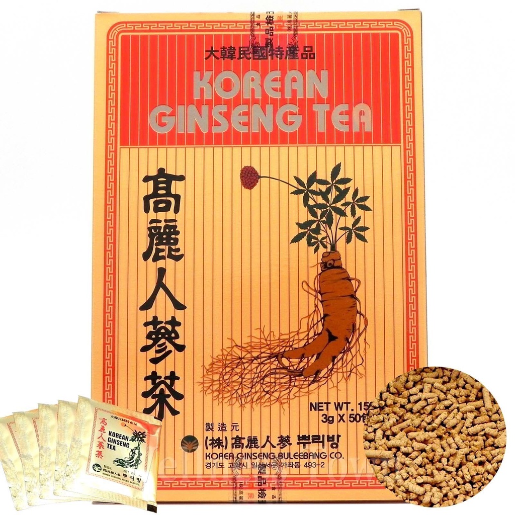 Korea AntiStress Fatigue Korean Red Ginseng Extract Tea 3gx50bags CgVM