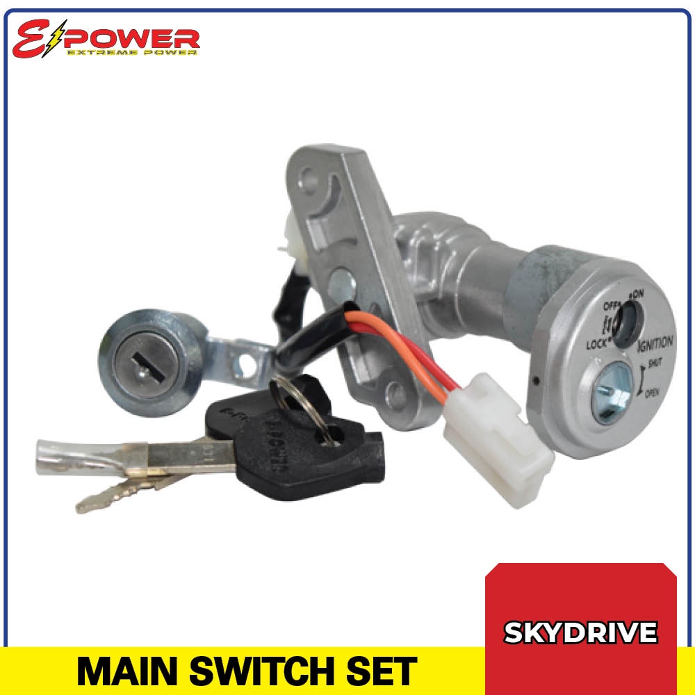 Suzuki Skydrive EPower Ignition Switch / Main Switch & Key Set