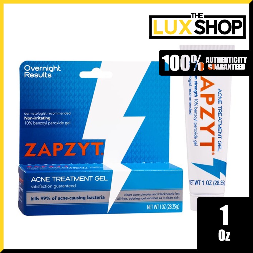 Zapzyt Maximum Strength Acne Treatment Gel With 10 Benzoyl Peroxide 1oz 28g Shopee Philippines