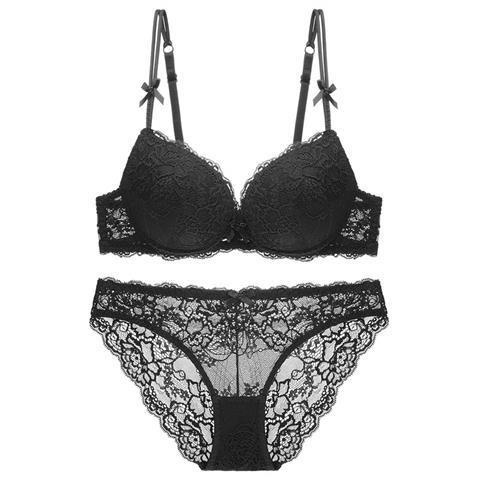 ↂ♟ European and American high-end lingerie women s lace sexy bra set ...