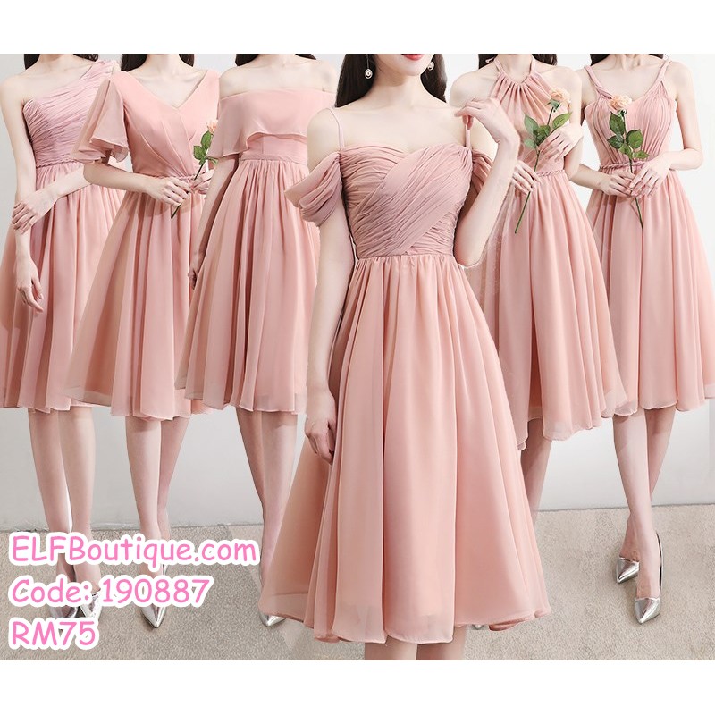 Peach gown for maid of outlet honor