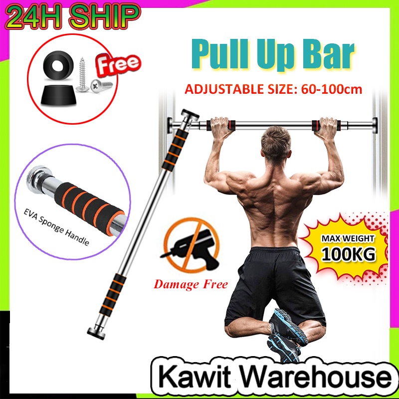 Door Horizontal Bars Steel Pull Up Training Bar Sport Fitness Sit-ups  Equipment Home Gym Exercise Sport Tools 200KG 100-150cm - AliExpress