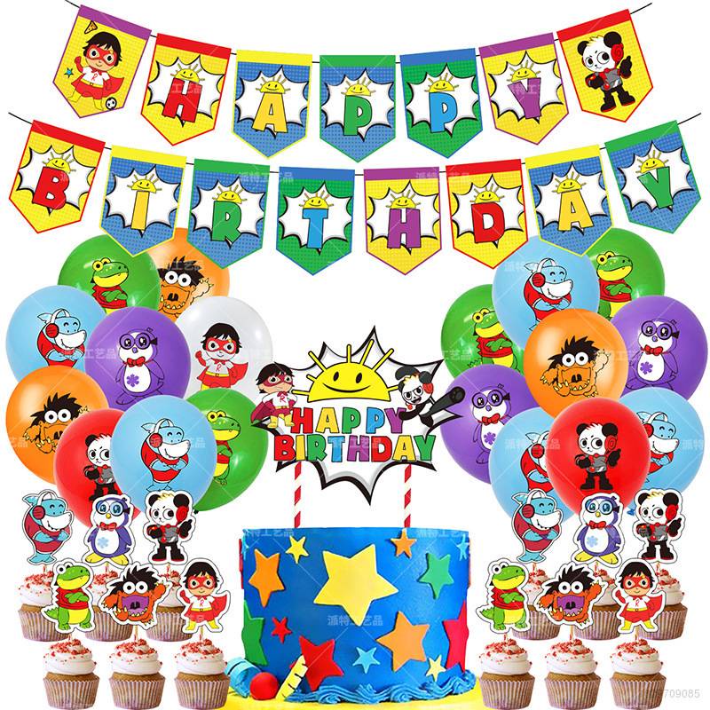 Ryan World Theme Party Decoration Set Kids Birthday Gifts Party Needs   8ea8ea6170002385e1bbe354dd732612