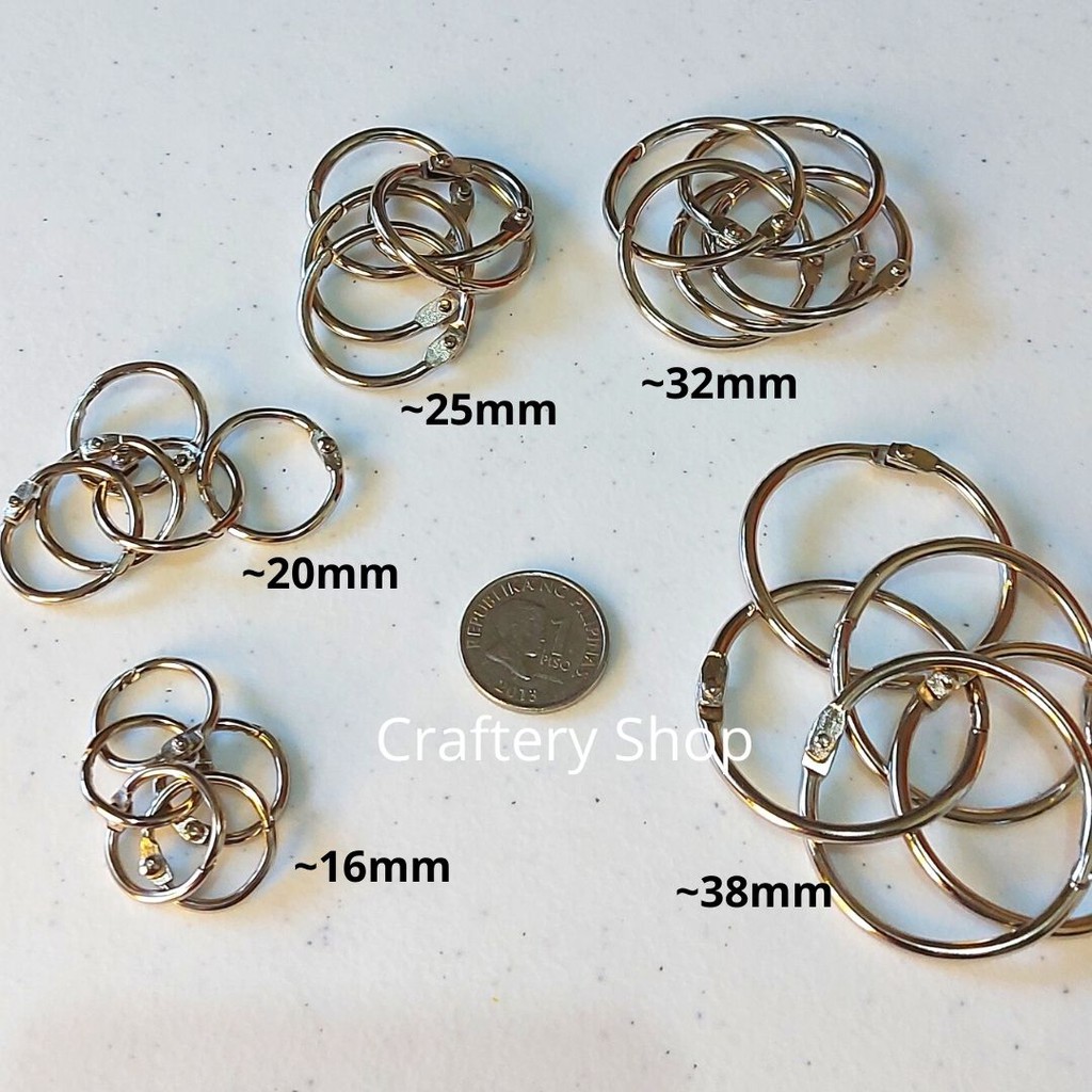 Metal Binder Rings 5pcs/order 16mm to 75mm | Shopee Philippines