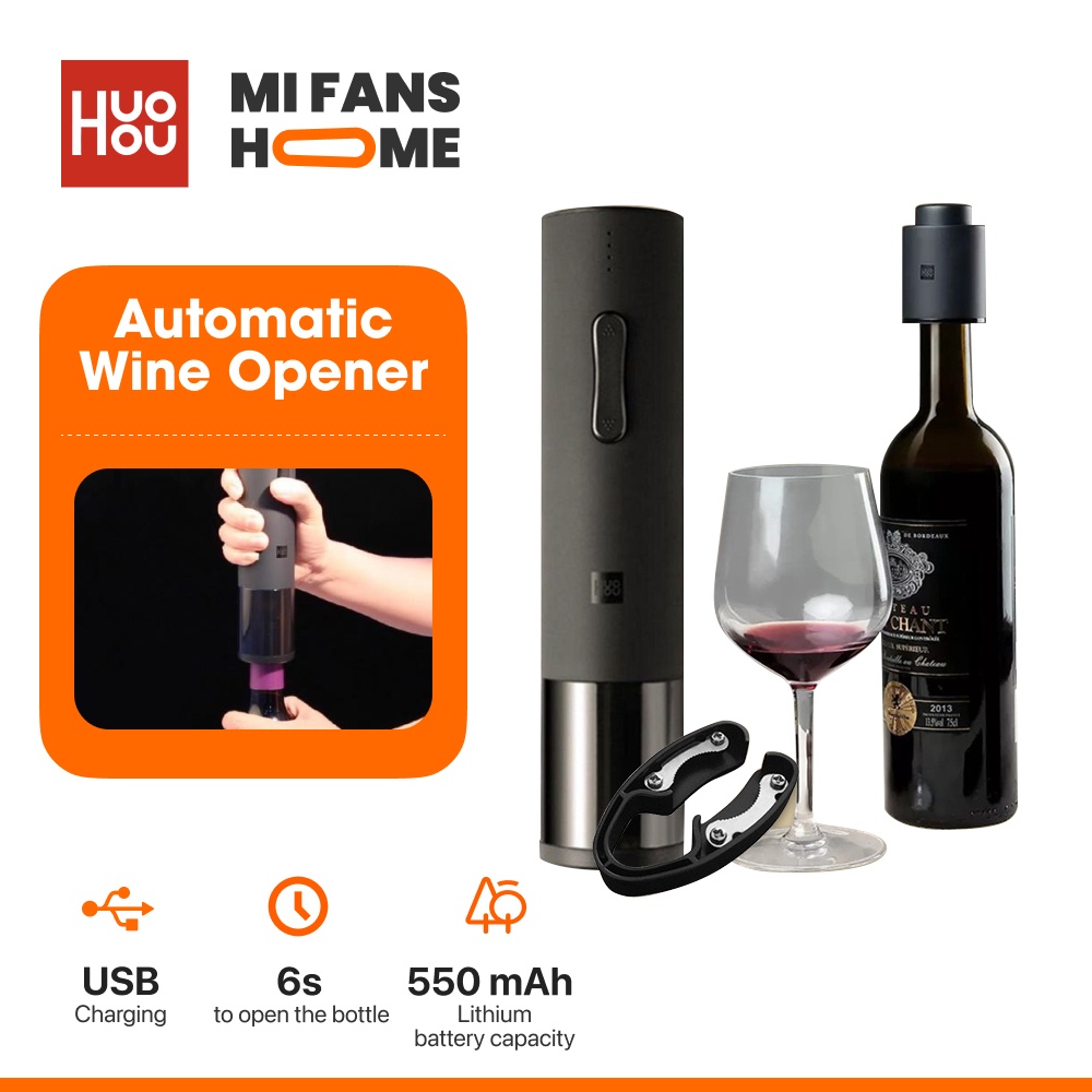 Xiaomi Mi Huohou Automatic Wine Bottle Opener Kit Wine Cork Electric