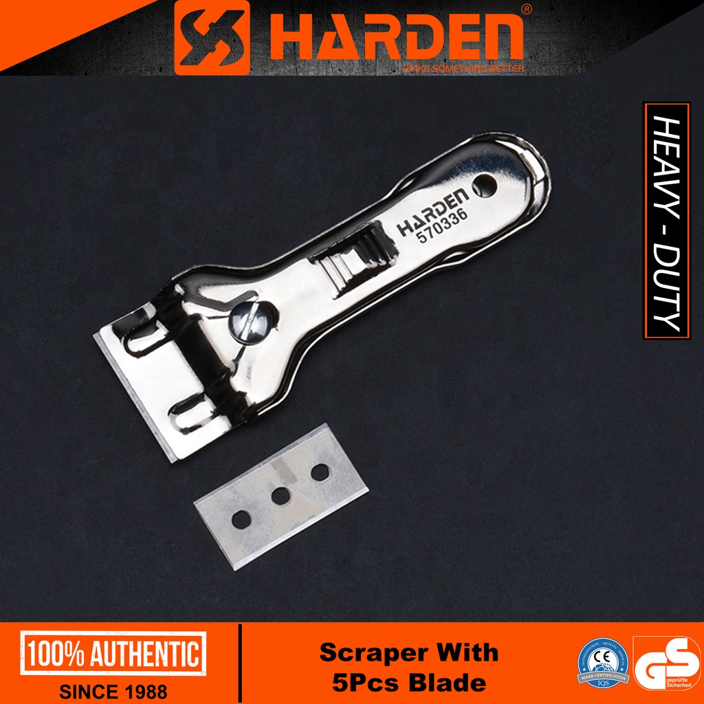 Harden 570336 Scraper With 5Pcs Blade (Professional) Metal Body ...