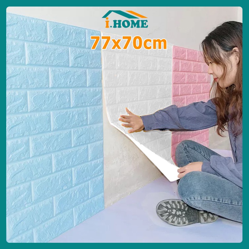 Big size 77x70cm Wall bricks foam 3d Wallpaper adhesive wall decor ...