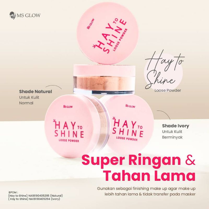 Loose powder (NATURAL/IVORY) MS GLOW | Shopee Philippines