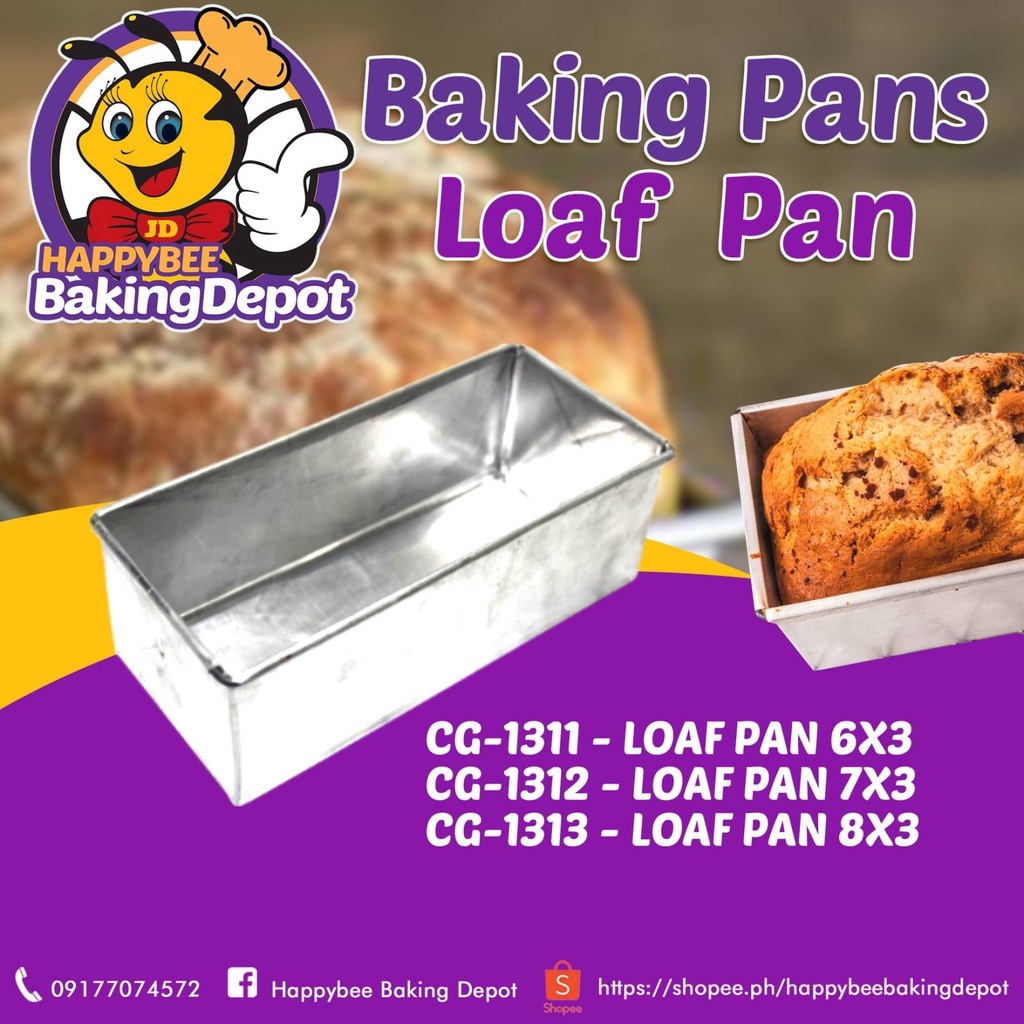 Loaf pan outlet sizes