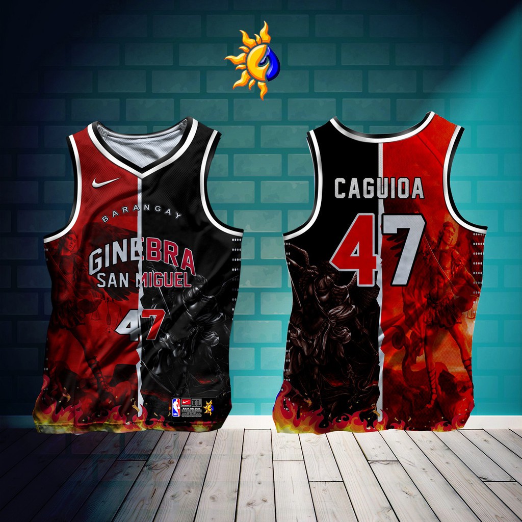 GINEBRA Mark Caguioa Pba Basketball Jersey Full Sublimation High