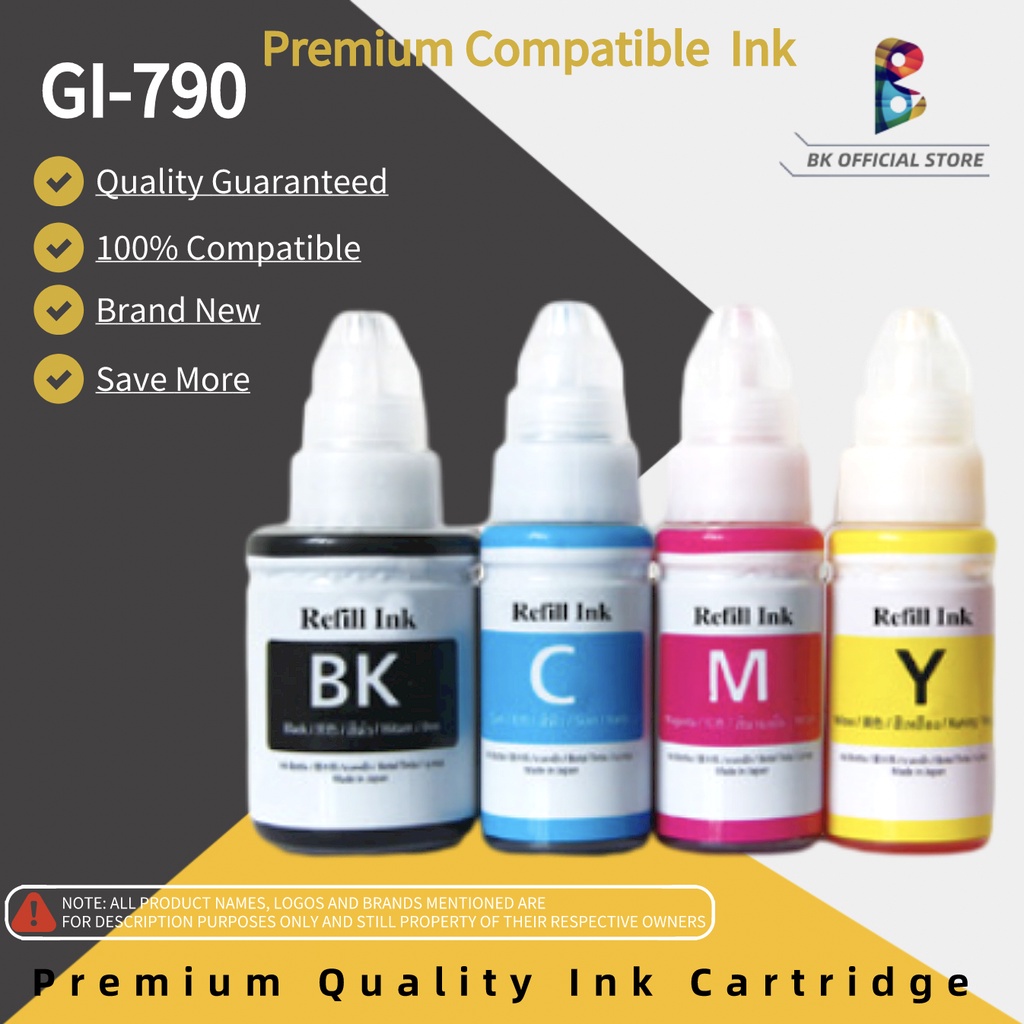 Canon ink set GI790 Refill Ink Compatible For Canon PIXMA G2010 G3010