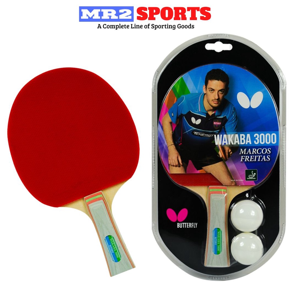 ITTF Approved Table Tennis Racket Butterfly Wakaba 3000 with Table