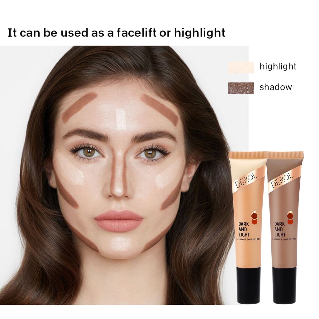 DEROL Dark And Light Foundation Mixer Concealer Threedimensional