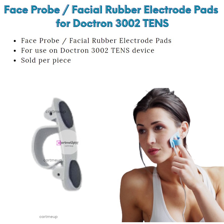 (CART-Z) Face Probe / Facial Rubber Electrode Pads for Doctron 3002 ...