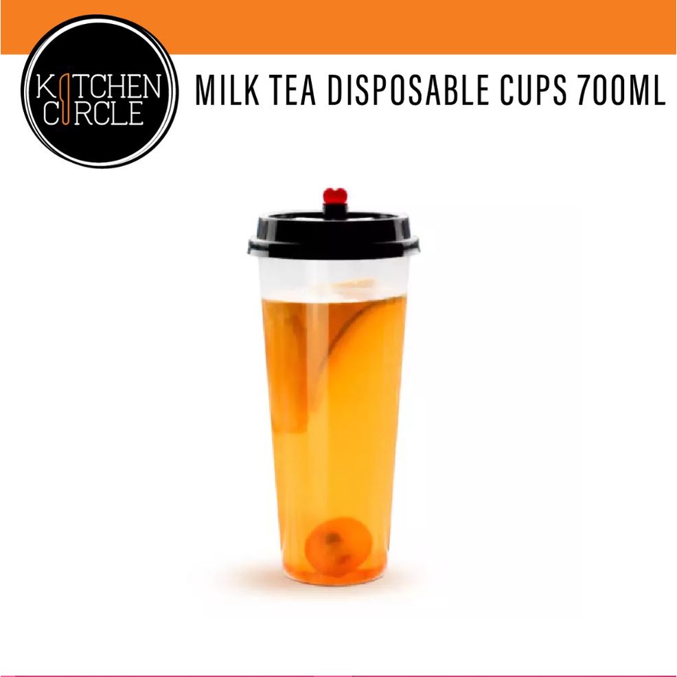 Milk Tea Disposable Cups 700ML Bubble Tea Hard Cup PP | Shopee Philippines