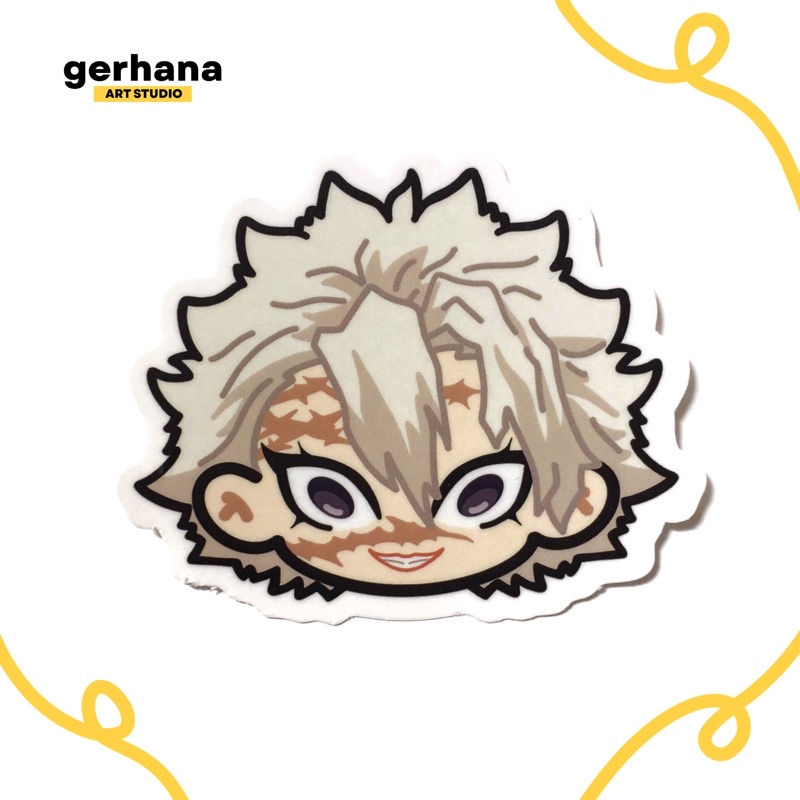 Demon Slayer Hashira Chibi Sticker Rengoku Himejima Uzui Sanemi Rengoku ...