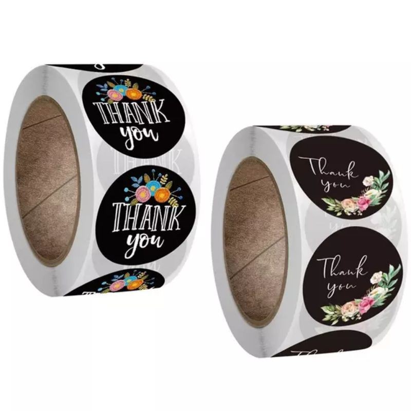 500pcs/1roll THANK YOU STICKER LABEL | Shopee Philippines