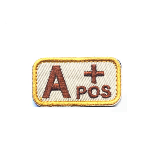 Velcro patch identification badge cloth sticker blood type badge 3D ...