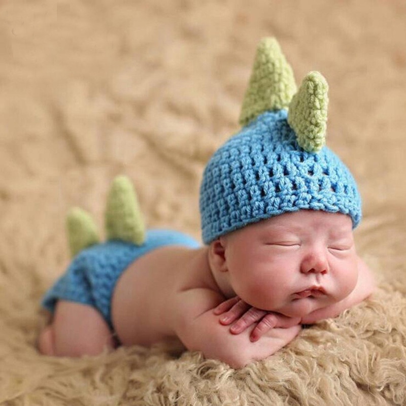 Newborn Baby Photography Prop Photo Crochet Outfits Knit Baby Pants And Hat 0 6