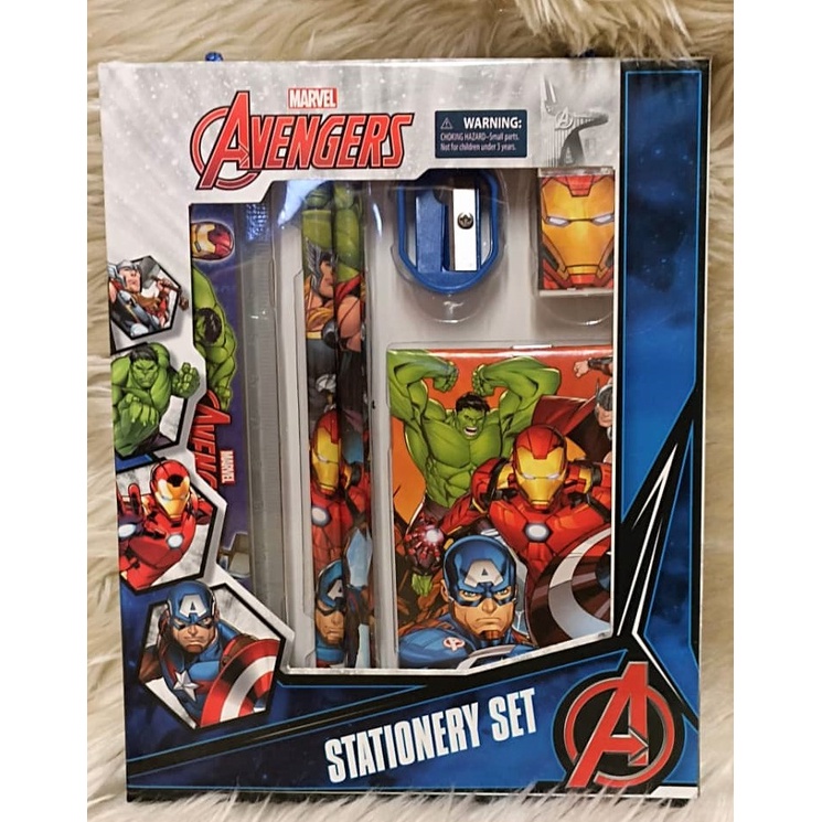 MARVEL AVENGERS STATIONERY SET Ideal to kids / students! | Shopee ...